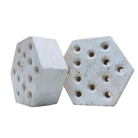 Formed Refractory Hexagonal Brick 2 hexagon