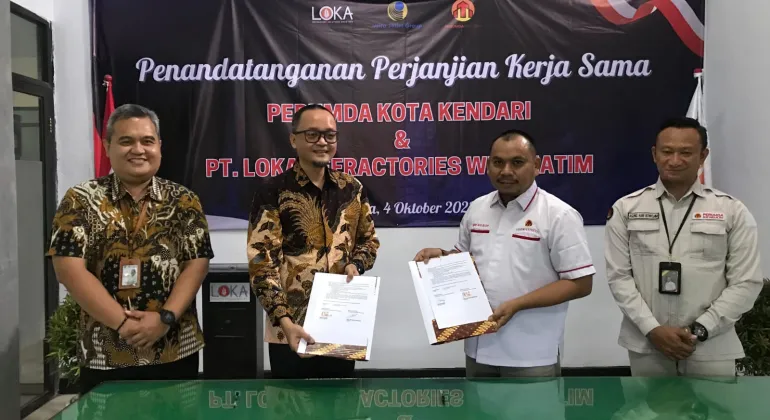 Perluas Pasar Refractory di Sulawesi Tenggara, PT. Loka Refractories teken Perjanjian Kerja Sama dengan Perumda Kota Kendari